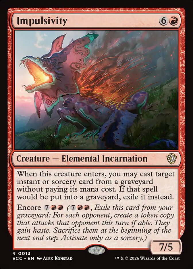 Impulsivity – Lorwyn Eclipsed Commander [ECC] – English – #13