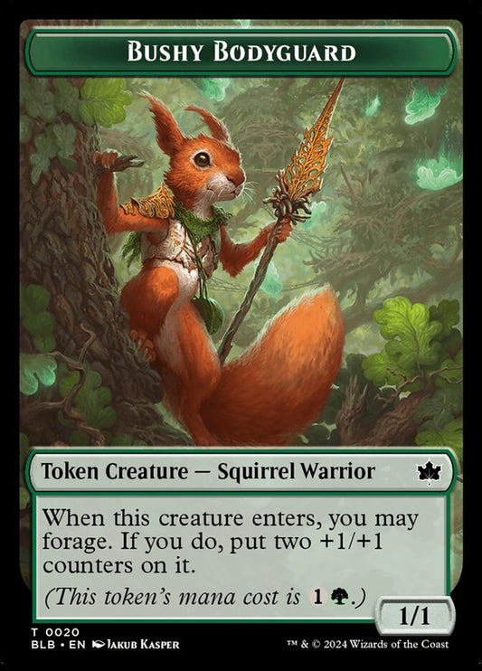 Bushy Bodyguard – Bloomburrow Tokens [TBLB] – English – #20