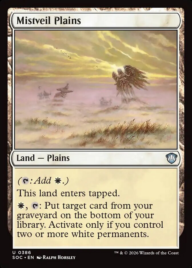 Mistveil Plains – Secrets of Strixhaven Commander [SOC] – English – #386