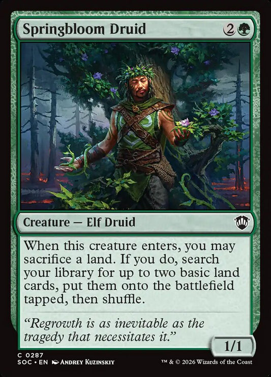 Springbloom Druid – Secrets of Strixhaven Commander [SOC] – English – #287