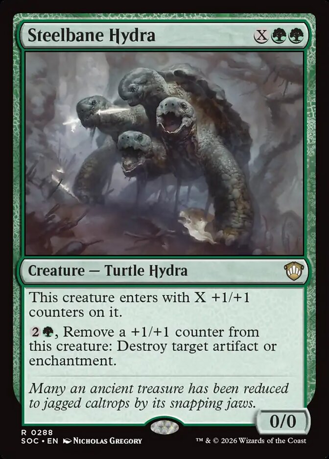 Steelbane Hydra – Secrets of Strixhaven Commander [SOC] – English – #288