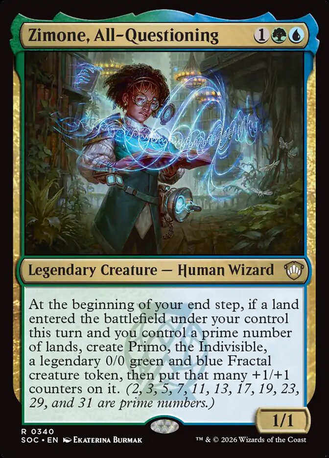Zimone, All-Questioning – Secrets of Strixhaven Commander [SOC] – English – #340