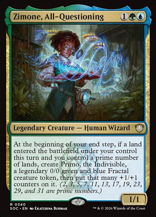 Zimone, All-Questioning – Secrets of Strixhaven Commander [SOC] – English – #340