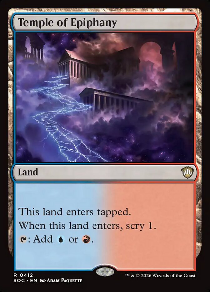 Temple of Epiphany – Secrets of Strixhaven Commander [SOC] – English – #412