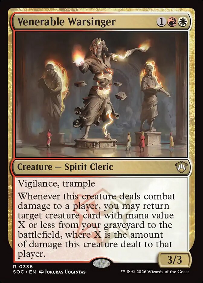 Venerable Warsinger – Secrets of Strixhaven Commander [SOC] – English – #336
