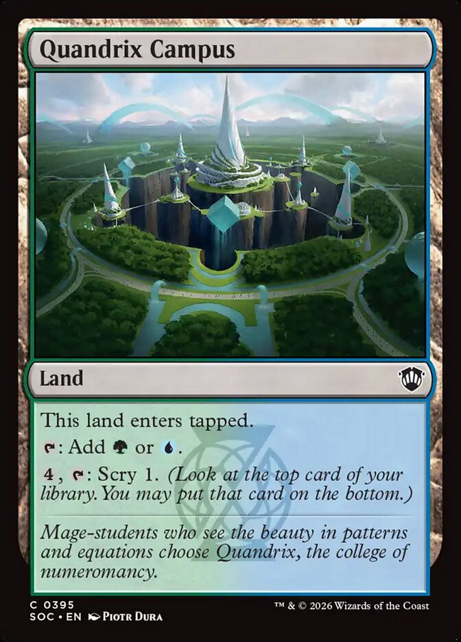 Quandrix Campus – Secrets of Strixhaven Commander [SOC] – English – #395