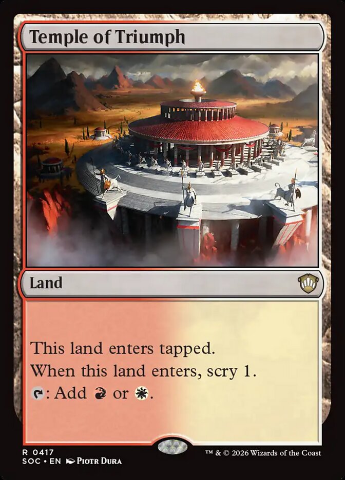 Temple of Triumph – Secrets of Strixhaven Commander [SOC] – English – #417