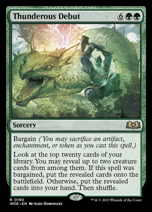 Thunderous Debut – Wilds of Eldraine [WOE] – English – #190