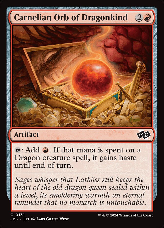 Carnelian Orb of Dragonkind – Foundations Jumpstart [J25] – English – #131