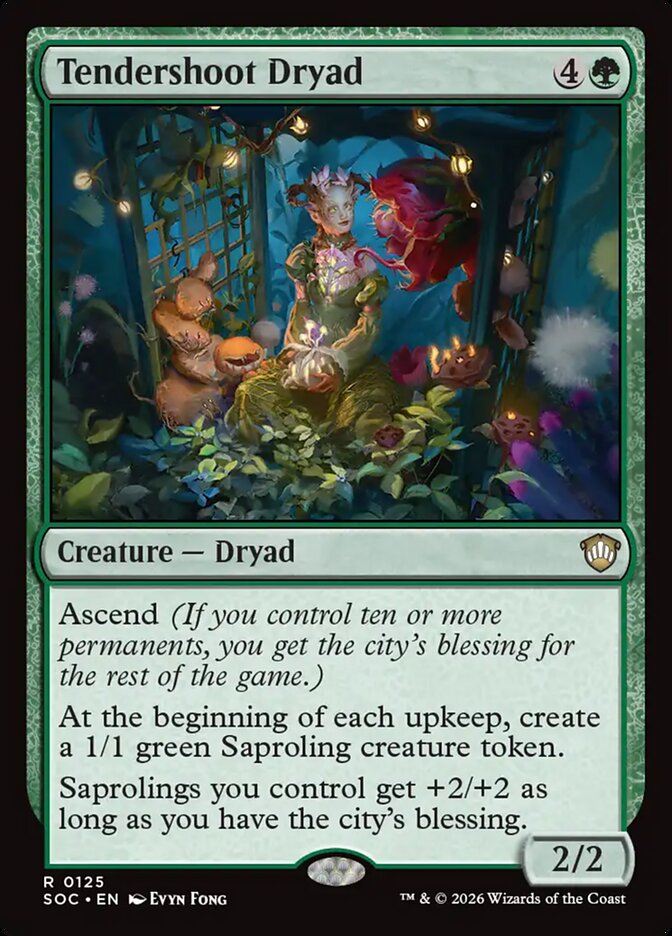 Tendershoot Dryad – Secrets of Strixhaven Commander [SOC] – English – #125