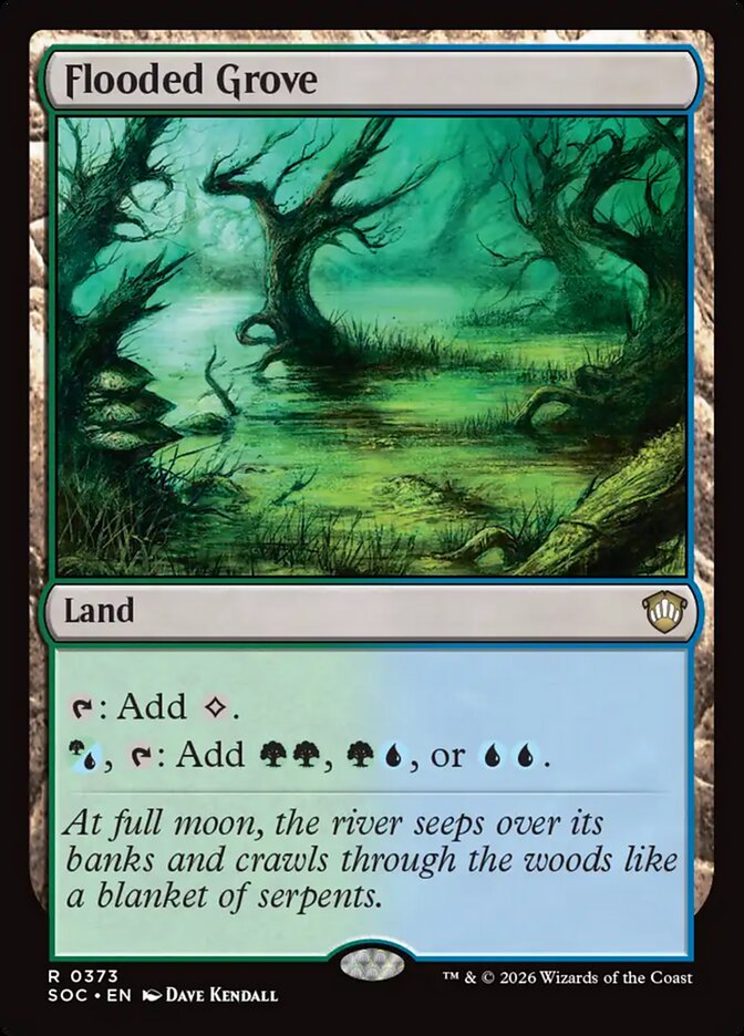 Flooded Grove – Secrets of Strixhaven Commander [SOC] – English – #373
