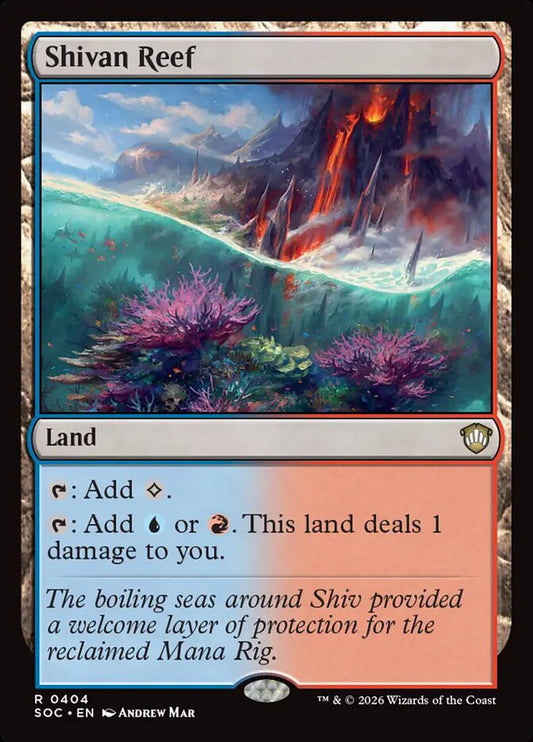 Shivan Reef – Secrets of Strixhaven Commander [SOC] – English – #404