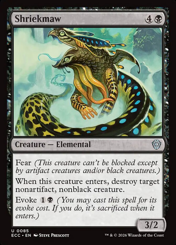 Shriekmaw – Lorwyn Eclipsed Commander [ECC] – English – #85