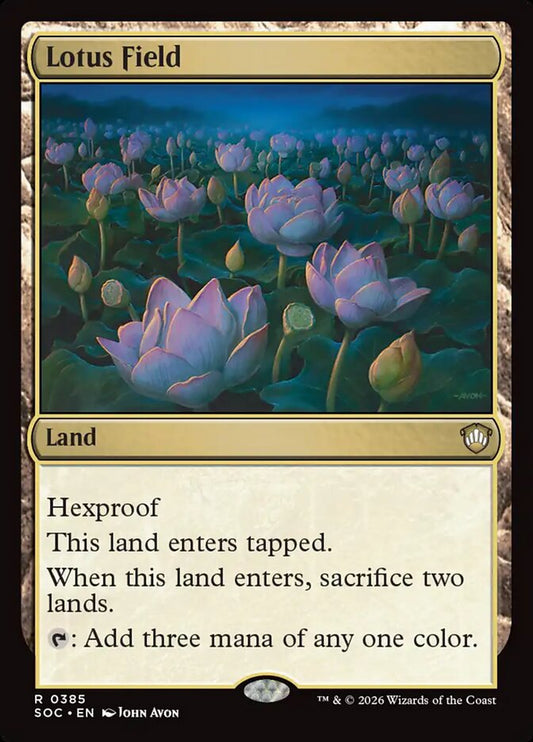 Lotus Field – Secrets of Strixhaven Commander [SOC] – English – #385