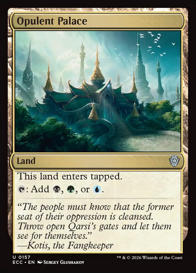 Opulent Palace – Lorwyn Eclipsed Commander [ECC] – English – #157