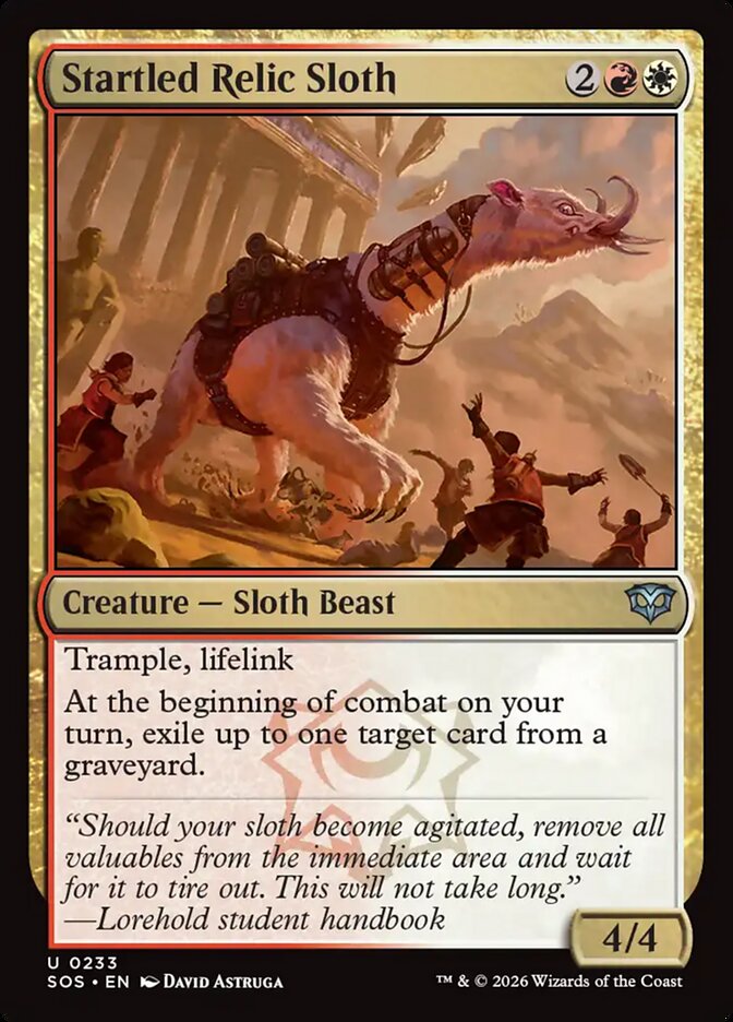 Startled Relic Sloth – Secrets of Strixhaven [SOS] – English – #233