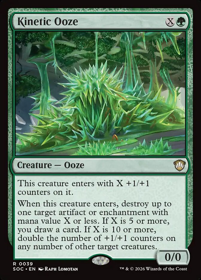 Kinetic Ooze – Secrets of Strixhaven Commander [SOC] – English – #39