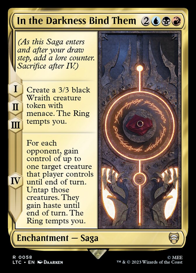 In the Darkness Bind Them – Tales of Middle-earth Commander [LTC] – English – #58