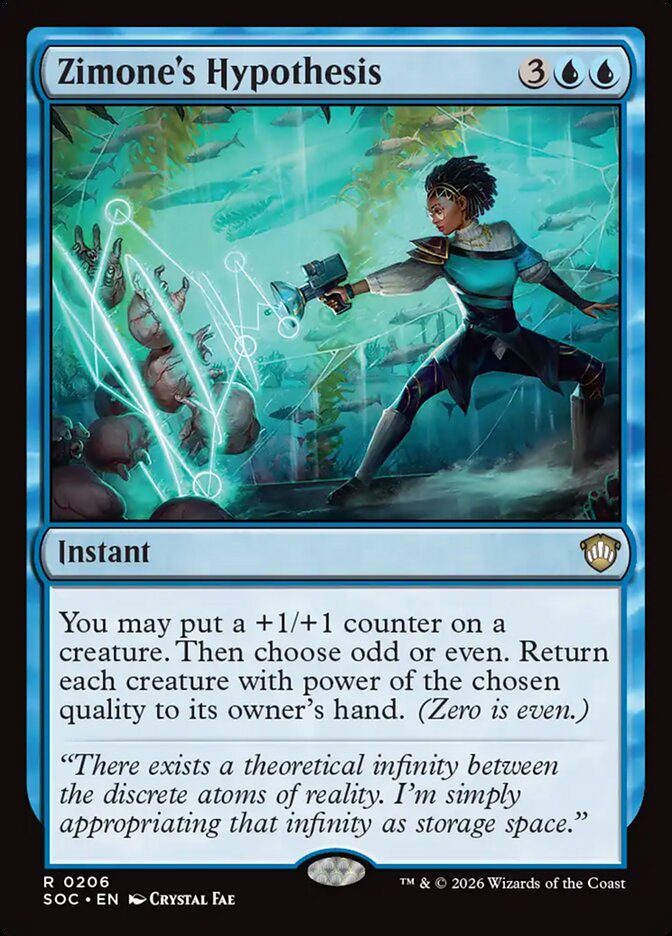 Zimone's Hypothesis – Secrets of Strixhaven Commander [SOC] – English – #206