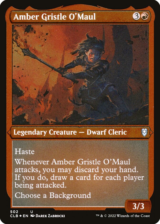 Amber Gristle O'Maul – Commander Legends: Battle for Baldur's Gate [CLB] – D – #502